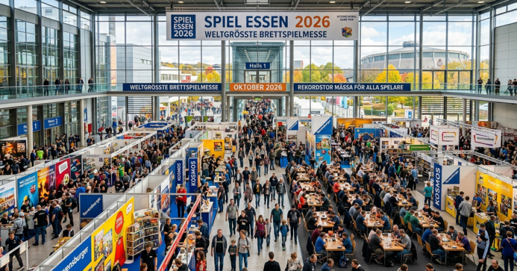 Spiel Essen 2026: rekordstor brädspelsmässa väntar i oktober